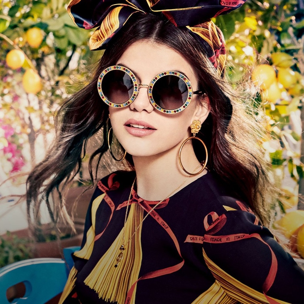 Dolce & Gabbana Round Crystal sunglasses